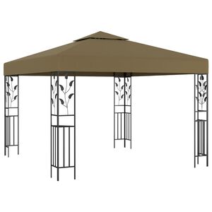 vidaXL Tonnelle 3x3 m Taupe 180 g/m&sup2;