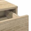 vidaXL Table de Toilette avec tiroir Ch&ecirc;ne Sonoma 79 x 41 x 140 cm