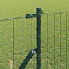 vidaXL Cl&ocirc;ture avec poteau Vert 1 x 10 m Acier