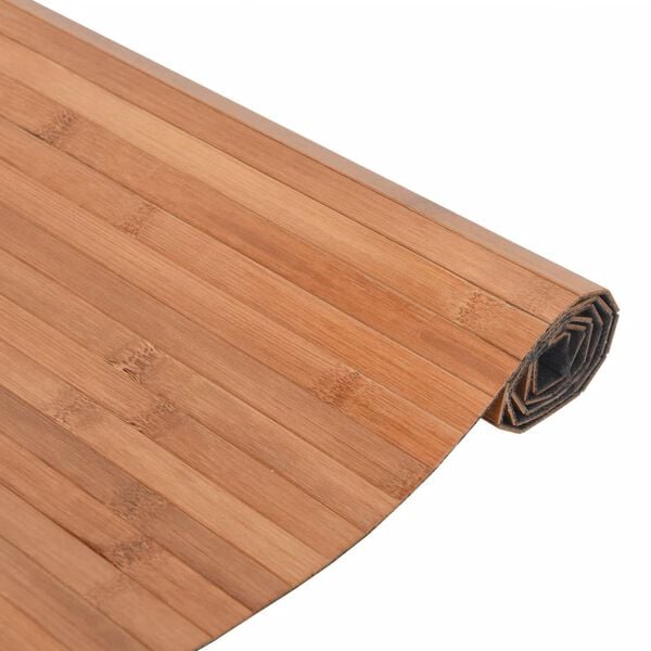 vidaXL Tapis rectangulaire naturel 60x200 cm bambou