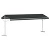 vidaXL Auvent autoportant 6 x 3 m Polyester Anthracite