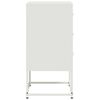 vidaXL Tables de chevet 2 pcs blanc 36x39x78 cm acier