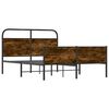 vidaXL Cadre de lit sans matelas 120x190 cm cm ch&ecirc;ne sonoma