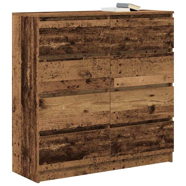 vidaXL Buffet vieux bois 100x35x99 cm bois d'ing&eacute;nierie