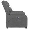 vidaXL Fauteuil inclinable &eacute;lectrique Gris fonc&eacute; Tissu
