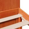 vidaXL Lit biblioth&egrave;que sans matelas cire marron 140x200 cm pin massif