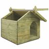 vidaXL Niche de jardin avec toit ouvrant Bois de pin impr&eacute;gn&eacute;