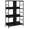 vidaXL Biblioth&egrave;que noir 78,5x33x117,5 cm bois d'ing&eacute;nierie