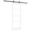 vidaXL Porte coulissante ORKDAL Blanc et Noir 78 x 202 cm