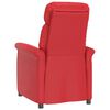 vidaXL Fauteuil inclinable Rouge Similicuir