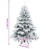 vidaXL Sapin de Noël artificiel avec 150 LED Blanc 150 cm PE et PVC