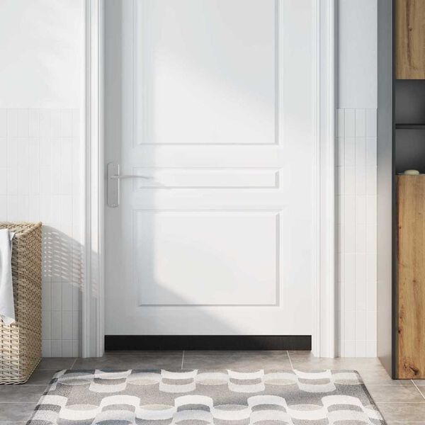 vidaXL Brosses d'&eacute;tanch&eacute;it&eacute; pour porte &agrave; visser 2 pcs Marron 100 cm