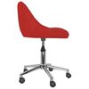 vidaXL Chaise de bureau pivotante Rouge bordeaux Similicuir