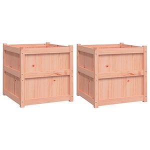 vidaXL Jardini&egrave;res 2 pcs bois massif douglas
