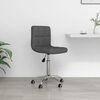vidaXL Chaise pivotante de bureau Gris foncé Tissu