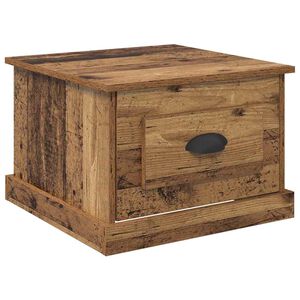 vidaXL Table basse Bois Ancien 50 x 50 x 35 cm Bois d'ing&eacute;nierie