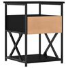 vidaXL Tables de chevet 2 pcs noir 40x42x55 cm bois d&rsquo;ing&eacute;nierie