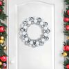 vidaXL Couronnes de Boules de Noël 2 pcs Blanc et Argent