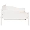 vidaXL Cadre de lit sans matelas blanc 90x190 cm bois de pin massif