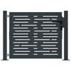 vidaXL Portail de jardin Anthracite 100x75 cm Acier Design carr&eacute;