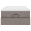 vidaXL Cadre de lit ottoman avec matelas taupe 90x190 cm tissu