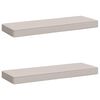 vidaXL Coussins de banc 2 pi&egrave;ces VUGHT 2 pcs 100 % polyester Blanc