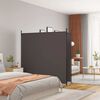 vidaXL Cloison de s&eacute;paration 2 panneaux Marron 348x180 cm Tissu