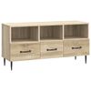 vidaXL Meuble TV Ch&ecirc;ne Sonoma 102 x 34,5 x 50 cm Bois d'ing&eacute;nierie