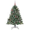 vidaXL Sapin de No&euml;l artificiel Vert 150 cm PVC, plastique et acier