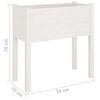 vidaXL Jardinières 2 pcs Blanc 70x31x70 cm Bois de pin massif