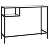 vidaXL Bureau d'ordinateur Transparent 100x36x74 cm Verre