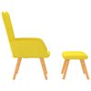 vidaXL Chaise de relaxation avec tabouret Jaune moutarde Tissu