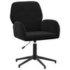 vidaXL Chaise de bureau pivotante 54 x 55 x 90 cm Noir Velours (V)