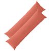 vidaXL Housse de coussin 2 pcs HEERLEN Rouge orange 40 x 145 cm