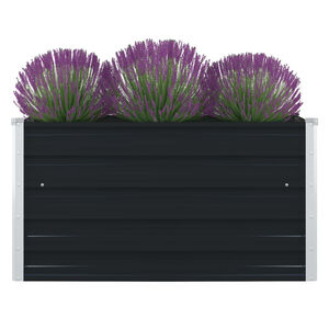 vidaXL Jardini&egrave;re 100 x 100 x 45 cm Acier galvanis&eacute; Anthracite