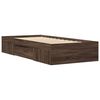 vidaXL Cadre de lit sans matelas ch&ecirc;ne marron 90x200cm bois ing&eacute;nierie