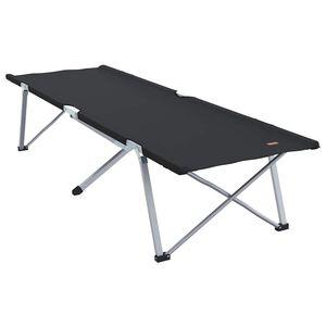 vidaXL Lit de camping pliant Noir 194 x 62,5 x 42,5 cm Oxford et acier