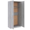 vidaXL Garde-robe Sonoma gris 90x52x200 cm Bois d'ing&eacute;nierie
