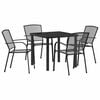 vidaXL Ensemble de salle &agrave; manger pour jardin 5 pcs Anthracite