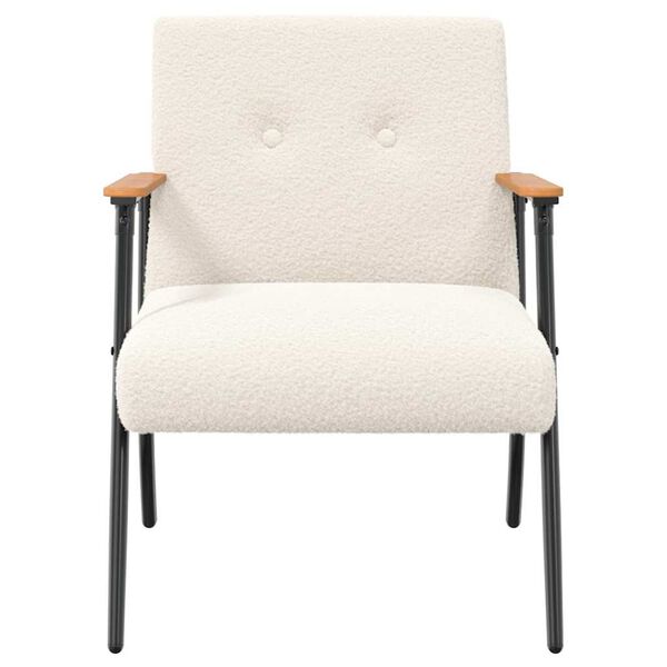 vidaXL fauteuil Cr&egrave;me 59 x 75 x 78 cm
