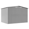 vidaXL Abri de stockage pour jardin m&eacute;tal gris 257x205x178 cm