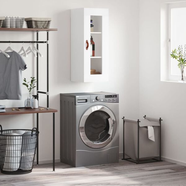 vidaXL Armoire murale blanc 34,5x34x90 cm