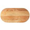 vidaXL Dessus de table 120x60x4 cm bois de ch&ecirc;ne massif ovale