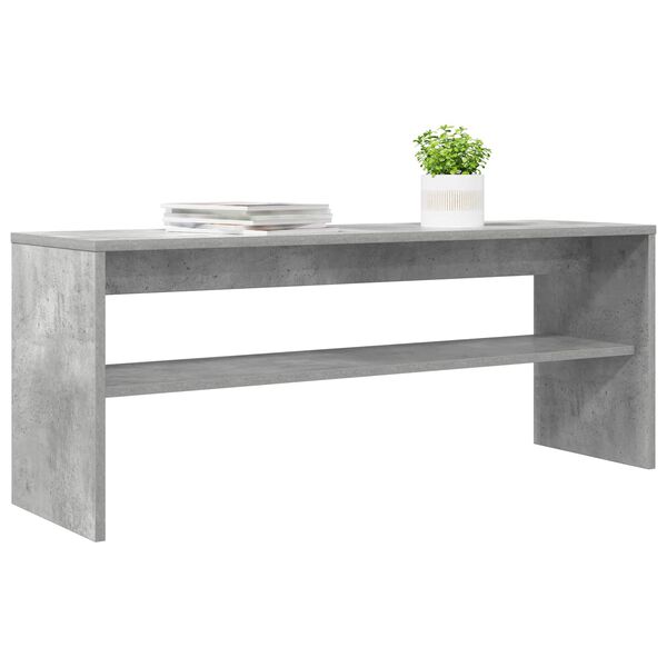 vidaXL Meuble TV Gris b&eacute;ton 100 x 30 x 40 cm Bois d'ing&eacute;nierie