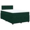 vidaXL Sommier &agrave; lattes de lit avec matelas vert fonc&eacute; 120x190 cm
