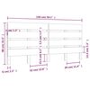 vidaXL Tête de lit Blanc 150x3x80 cm Bois massif de pin