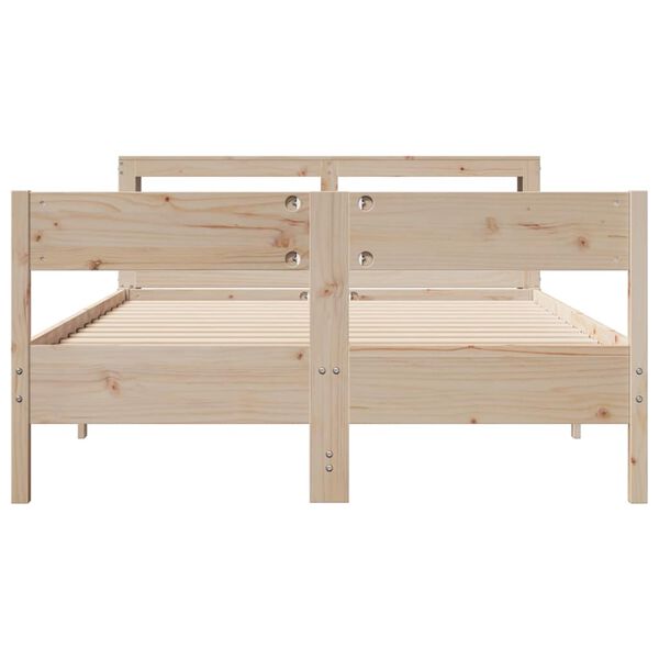 vidaXL Cadre de lit sans matelas 150x200 cm bois de pin massif