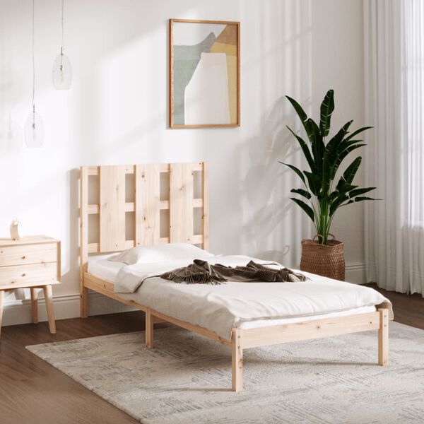 vidaXL Cadre de lit sans matelas 90x200 cm bois de pin massif