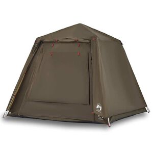 vidaXL Tente de pêche 4 personnes vert olive libération rapide