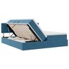 vidaXL Lit de Rangement avec matelas Bleu fonc&eacute; 100 x 200 cm